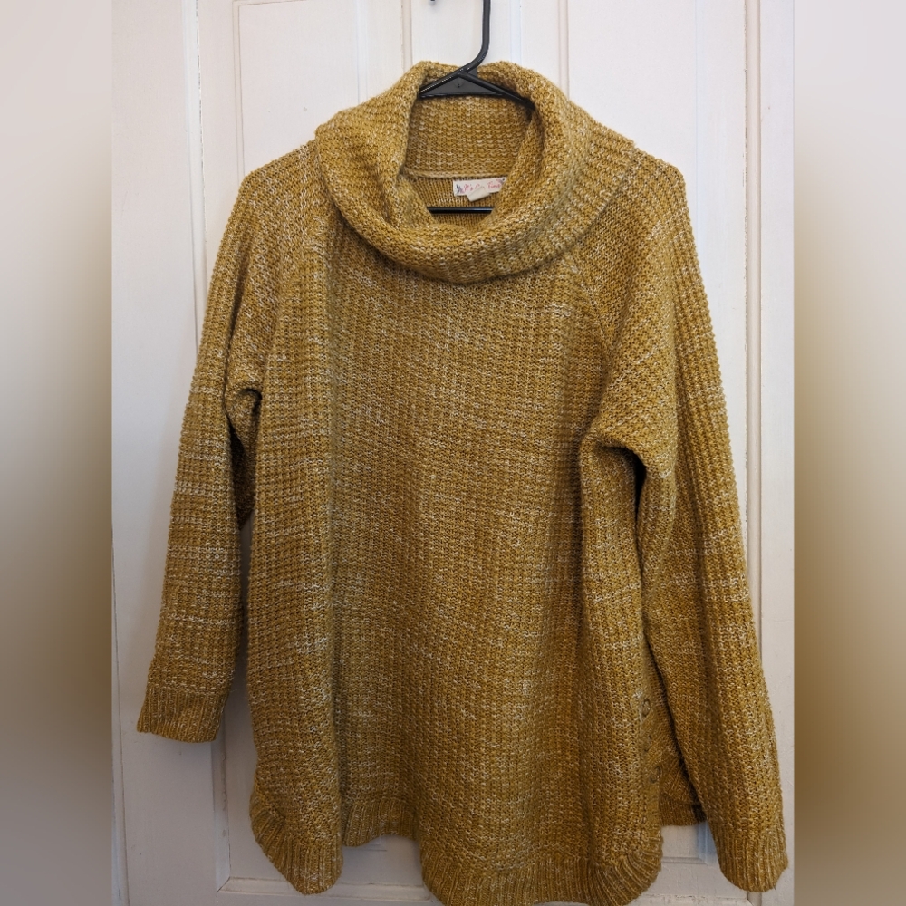Womens It's Our Time Cowl Neck Sweater XL